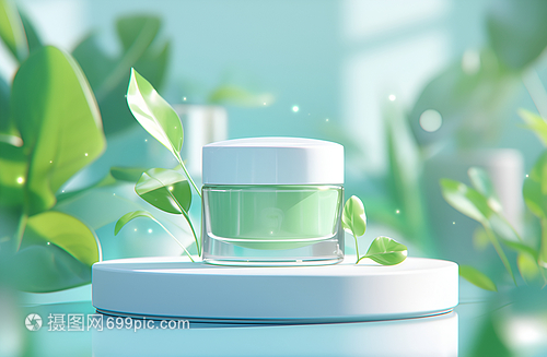 罐子中的化妆品 美与便捷的守护者
